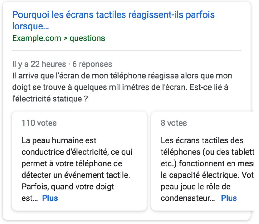 Balise Question/Réponse - Nouvelle balise structurée