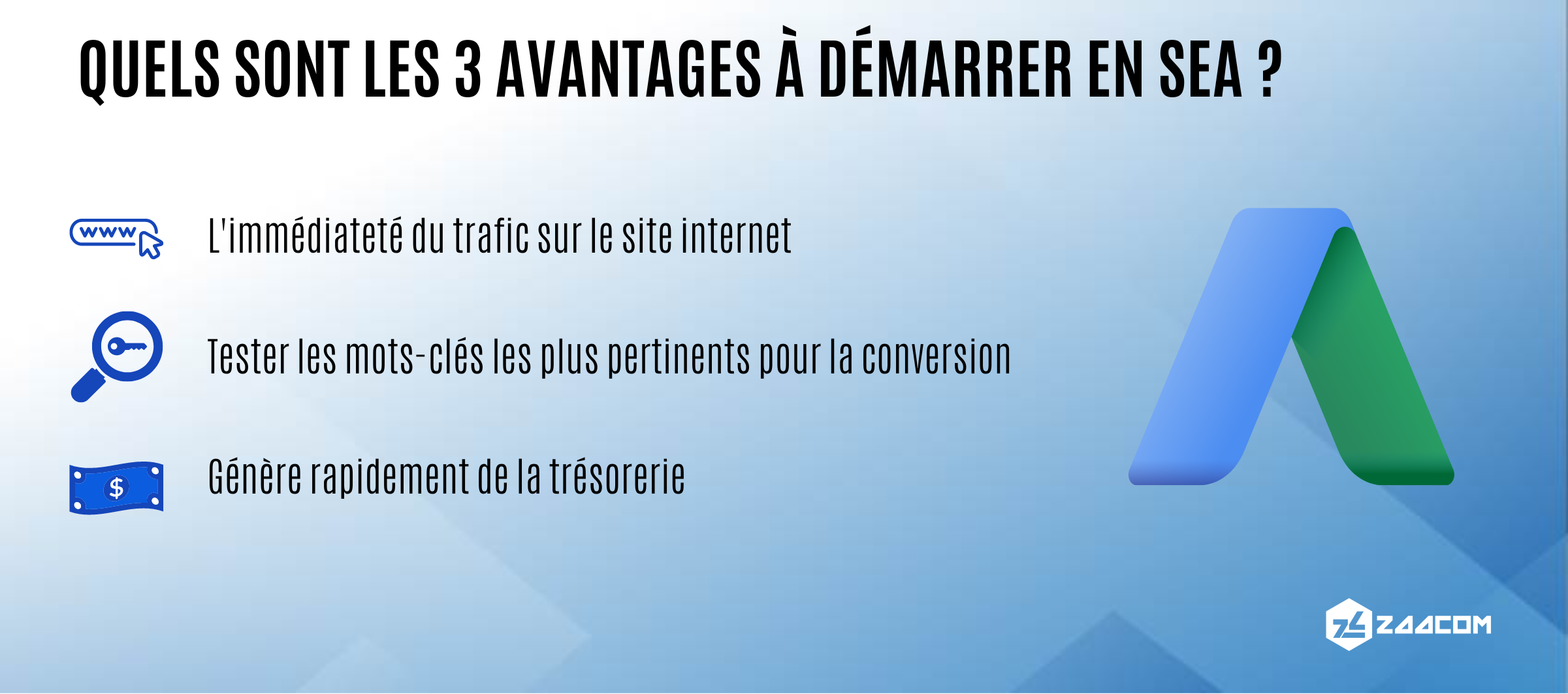 Quels sont les 3 avantages a demarrer en sea