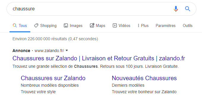 nouvel affichage annonces dans google