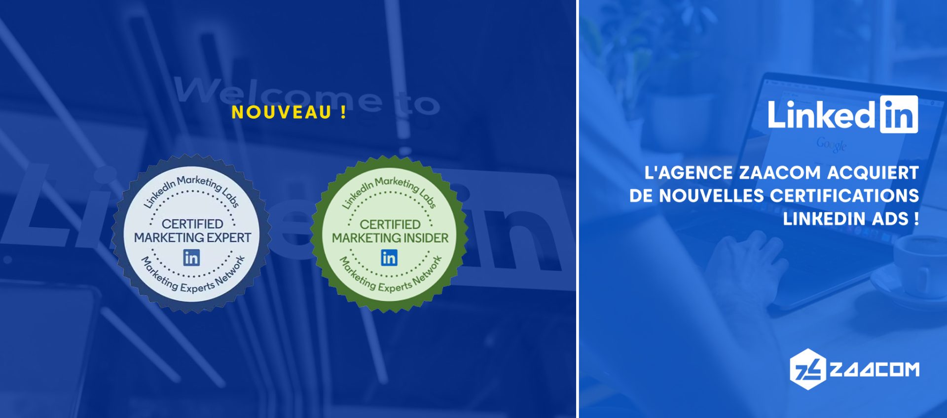Agence Zaacom certifiée LinkedIn Ads